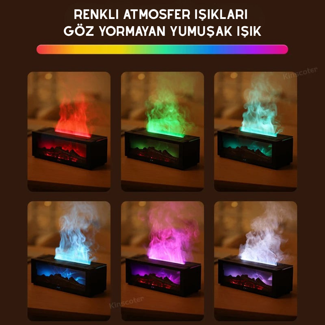Flaumé™ Şömine Tasarımlı Hava Nemlendirici