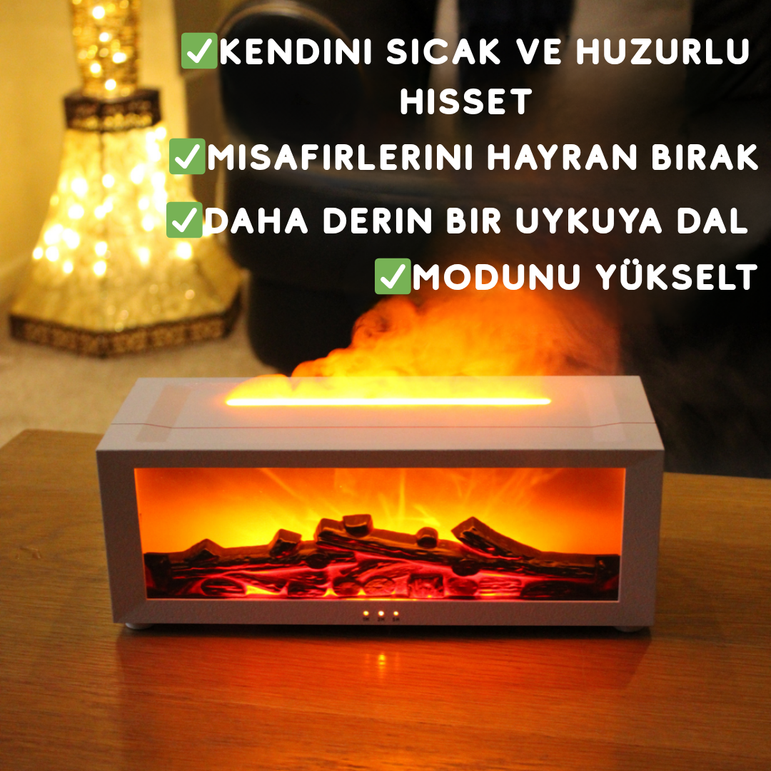 Flaumé™ Şömine Tasarımlı Hava Nemlendirici